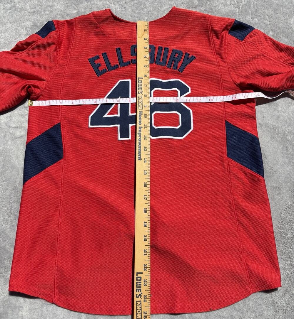 Boston Red Sox Ellsbury Stiched Youth Boys Large Baseball Jersey MLB Red 14-16